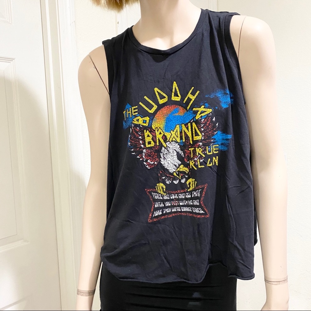 True Religion Buddha Brand Split Back Tank